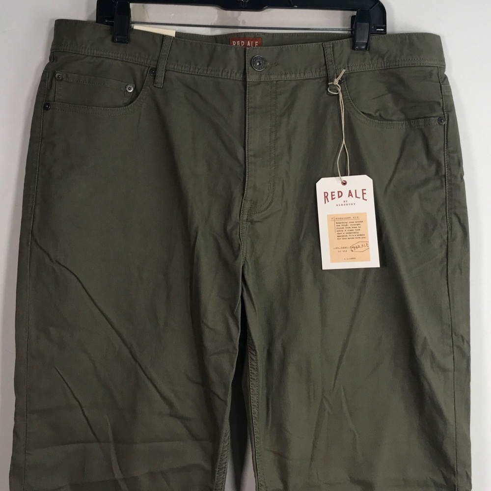Red Ale by Alesbury Straight Fit Pant, Size 36 x 30 - Green Men's - Picture 4 of 9